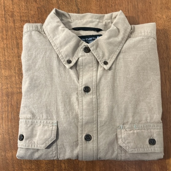 Carhartt Khaki Short Sleeved Shirt - Picture 6 of 6